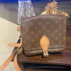 Louis Vuitton Cartouchiere Vintage Brown Monogram Crossbody Bag (Project Bag)